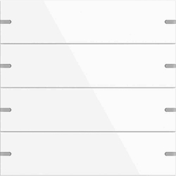 Gira Tastwippe, Bussystem KNX, 4f, reinweiß, glänzend, Metall, Aluminium Image