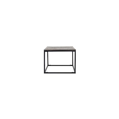 Beistelltisch Couchtisch Sofatisch Massivholz Mangoholz Grau 60 cm WOMO-DESIGN®