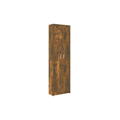 vidaXL Garderobenschrank Räuchereiche 55x25x189 cm Holzwerkstoff