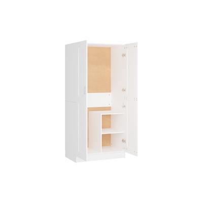 vidaXL Kleiderschrank Weiß 82,5x51,5x180 cm Holzwerkstoff