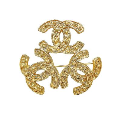 Chanel Brooch: Gold Jewelry