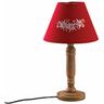 Lampe rouge en bois Edelweiss