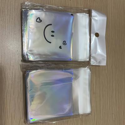TEMU 100pcs Self-adhesive Plastic Gift Bags With Smile , Clear Resealable Opp Packaging Pouches For Party Favors, , Small Items Image