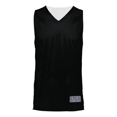 Augusta Sportswear 162 Youth Tricot Mesh Reversible 2.0 Jersey in Black/White size Small | Polyester