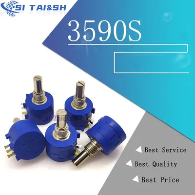 1 stücke 3590s 1k 2k 5k 10k 20k 50k k Ohm Präzisions potentiometer einstellbarer Widerstand Image