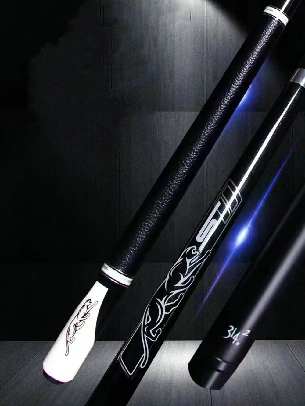 PREOAIDR 58 "Universal Schwarz Technologische Billard Pool Queue 10.8/11.8/13mm + Fall Halter Set Image