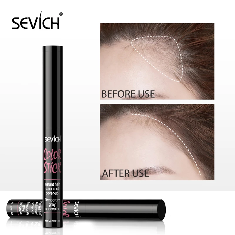 Sevich New Hair Shadow Powder 2g Root Cover Up Stick Hairline Edge Control Powder Filling Hair Line Concealer Loss Powder Pen Image
