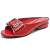 Plus-Size-Schuhe für Damen, Größe 35–41, Sommermode, quadratische Schnalle, lässig, dicker Absatz, Outdoor-Tagessandalen, bequeme Hausschuhe