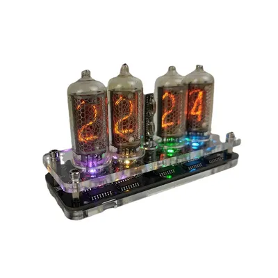 4-Bit in-8-2 Glüh röhre Uhren modul Nixie Clock Audio Zubehör mit Hintergrund beleuchtung Uhr Image