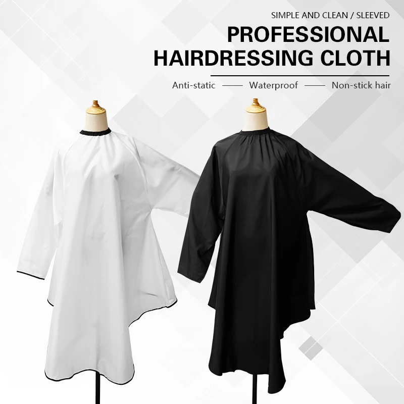 BarberTop-Schürze mit Ärmeln, Friseur-Haarschnitt-Tuch, Haarschnitt-Umhang, Frisurkleid, Friseurmantel, Barbershop-Salon-Zubehör Image