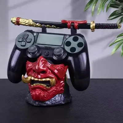 Für Ghost of Tsushima Gaming Controller Halter ein weiterer Life Controller Halter Figur Kopfhörer Image