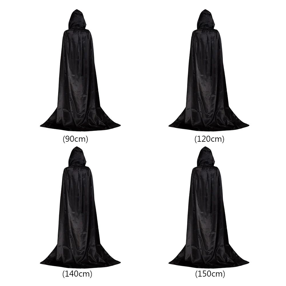 Halloween Umhänge Robe Lange Kapuze Halloween Kostüm Umhang Teufel Dämon Performance Kostüm für Kinder Erwachsene für Halloween Party Image