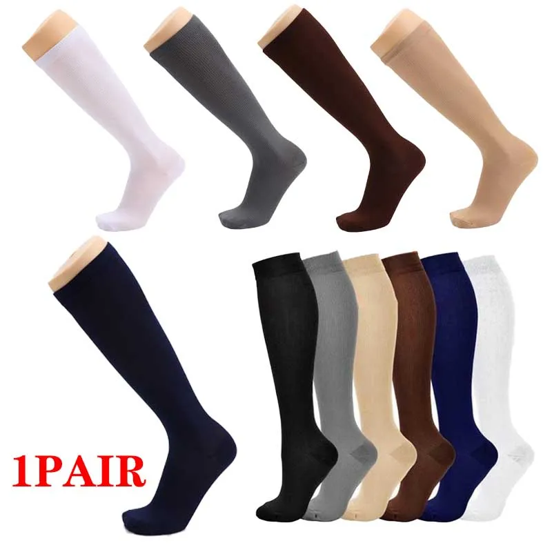 6-Styles Kompressionsstrumpf verhindern Wadenkrampfadern, Schmerzen, Druck, Radfahren, professionelle Beinstütze, Krankenschwester-Frauensocken Image