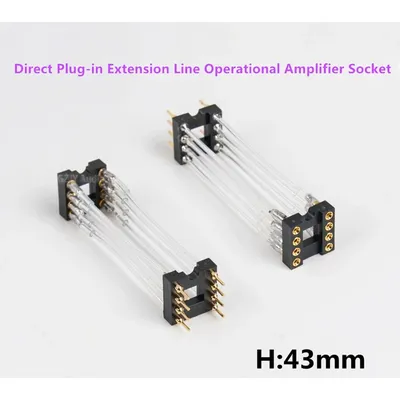 Ausgezeichnete DIP-8 Straight Plug Extension Socket OP AMP Op Amp IC mit diskreten Operationsverstärkern. Verwenden Sie versilberte Zinndraht zum Löten Image