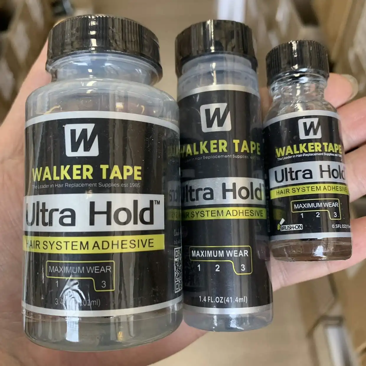 Ultra Hold Walker Tape Haarkleber für Spitzenperücken 15 ml Bond Hold Spitzenperückenkleber wasserdichter Herren-Toupetkleber Haarkleber für Spitzenperücken Image