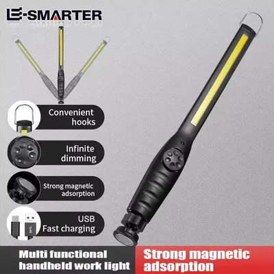 Tragbare COB-LED-Arbeitsscheinwerfer, kabellose magnetische LED-Arbeitslampe, Inspektionsleuchten für Autoreparatur, Zuhause, Garage, Notfall