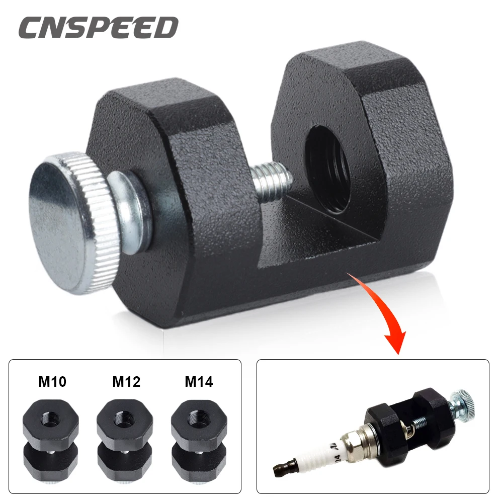 1PCS Universal Motor Zündkerze Lücke Werkzeug Gapper Lücken Zündkerze Bremssattel 10mm 12mm 14mm Zündkerze + stecker Image