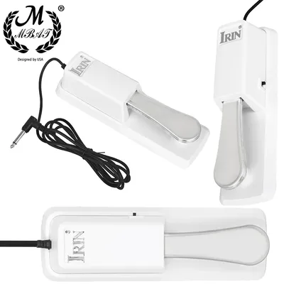 M mbat elektronisches Klavier sustain Dämpfer pedal weiß abs Midi Tastatur pedal sustain Dämpfer pedal Musik instrument Zubehör