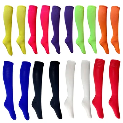 1 Paar Outdoor-Sport Fußball Socken Männer Frauen Rugby atmungsaktive Fußball Socken Knie Volleyball Baseball Hockey Erwachsene lange Socken