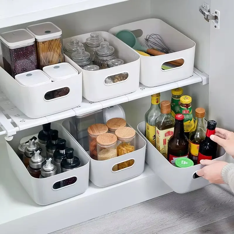 Lagerung Box Haushalt Schublade Kunststoff Lagerung Desktop Lagerung Box Kosmetik Lebensmittel Snack Lagerung Korb Küche