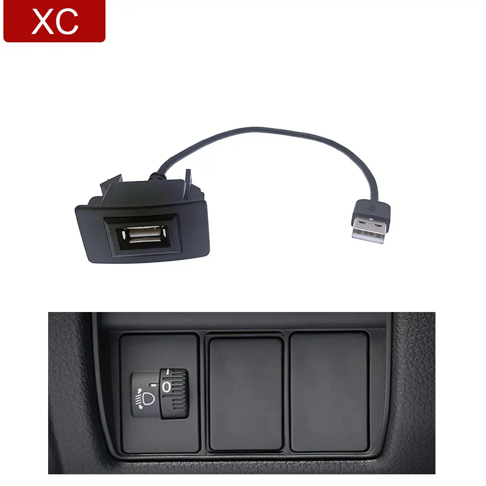 Auto Usb Kabel für Honda Brio Civic CRV Fit Jazz Accord City Line Extension Blei USB Interface Adapter Kabel Lade daten Transfer Image