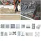 Plastic Concrete Molds Reusable DIY Garden Pavement Mold Path Paving Concrete Brick Mould for