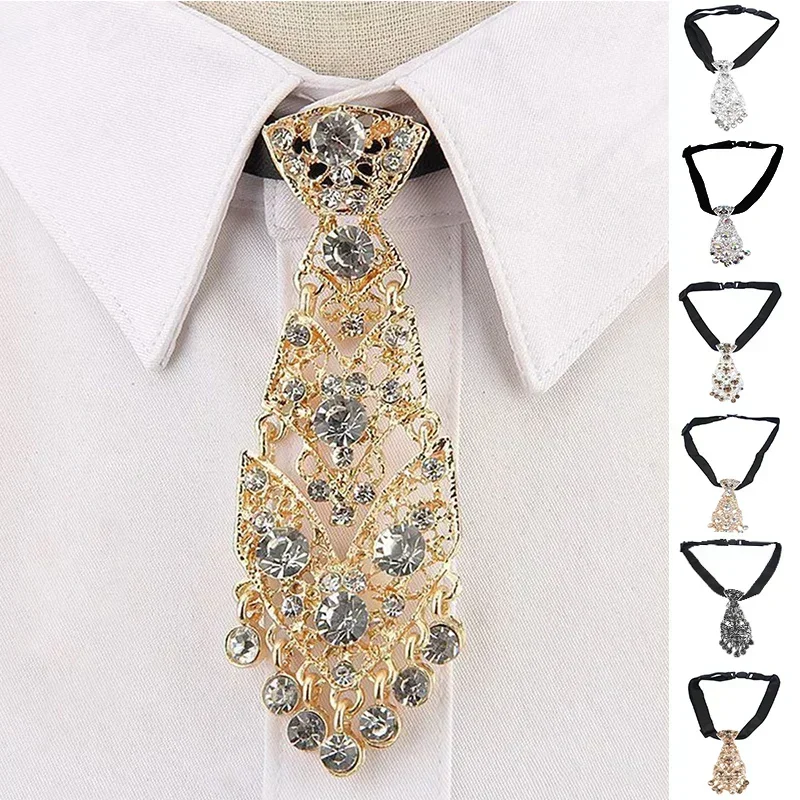 Neue Krawatten Trendy General Wine Party Metall Kurze Luxus Krawatte Männer Accessoires Mode Image