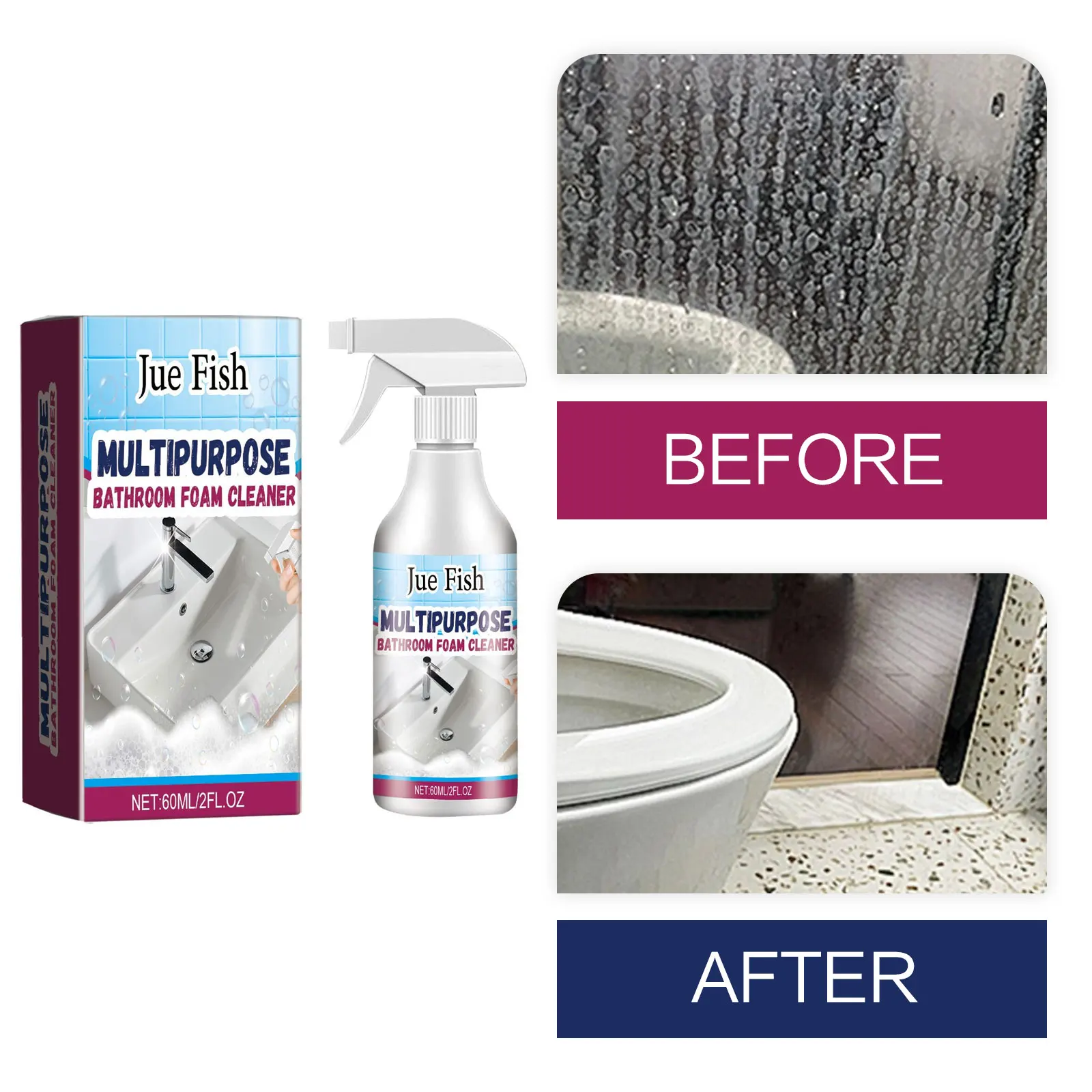 Bad Entkalkungsmittel Glas Waschbecken Entkalker Dusche Flecken Reinigung Bad Badewanne Schmutz Entferner Badewanne Reiniger Spray