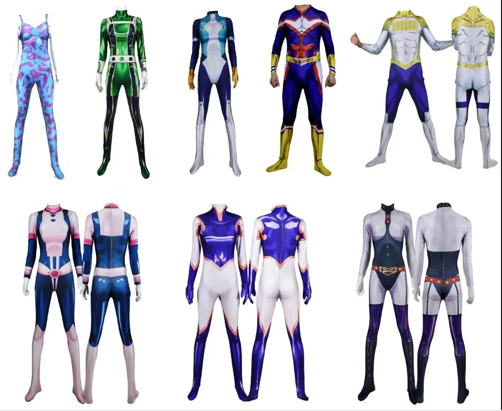 Boku No Hero Academia MT Lady Mina Ashido Midnight All Might Nejire Hado Froppy URARAKA Cosplay Kostüme My Hero Academia Anzüge Image