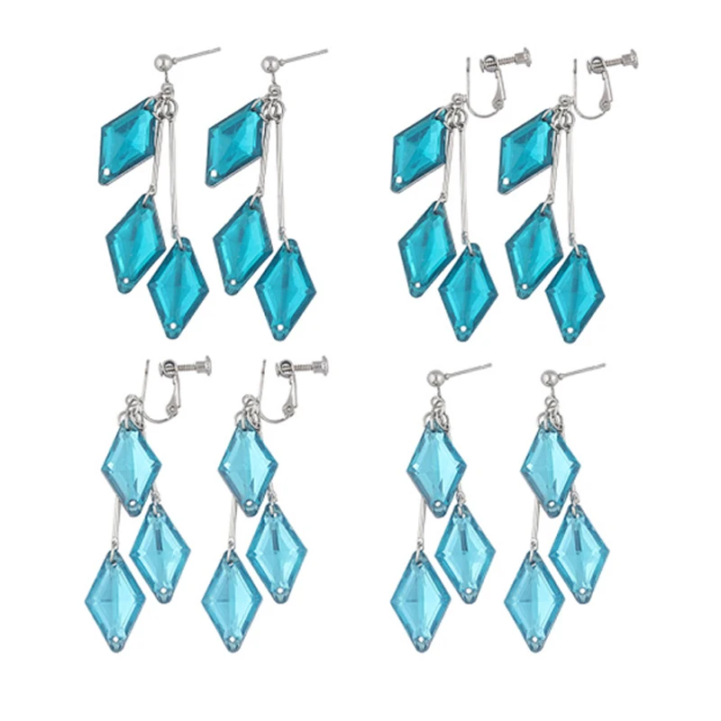 Heißer Spiel Anhänger Ohrringe Jade Leech Floyd Ohr Clips für Frauen Cosplay Eardrop Geometrie Ästhetischen Quaste Schmuck Geschenk ﻿ Image