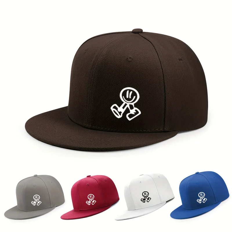 Hüte für Damen im Frühling und Sommer, Outdoor-Hüte mit flacher Krempe für Herren, atmungsaktive Hardtop-Hip-Hop-Hüte mit breiter Krempe, American s