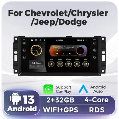 7 zoll 2Din Auto android Stereo GPS Player Für Jeep Wrangler JK Head Unit Einzel Radio BT Drahtlose CarPlay Android Auto multimedia