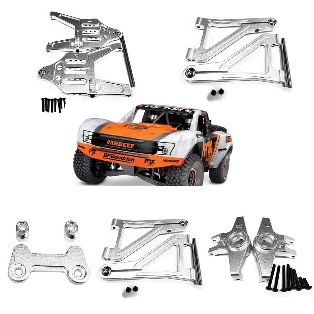 Rcgofollow aluminium legierung vorne hinten unten oben aufhängung sarm lenk nabe träger arm halterung für 1/7 traxxas udr upgarde teil Image