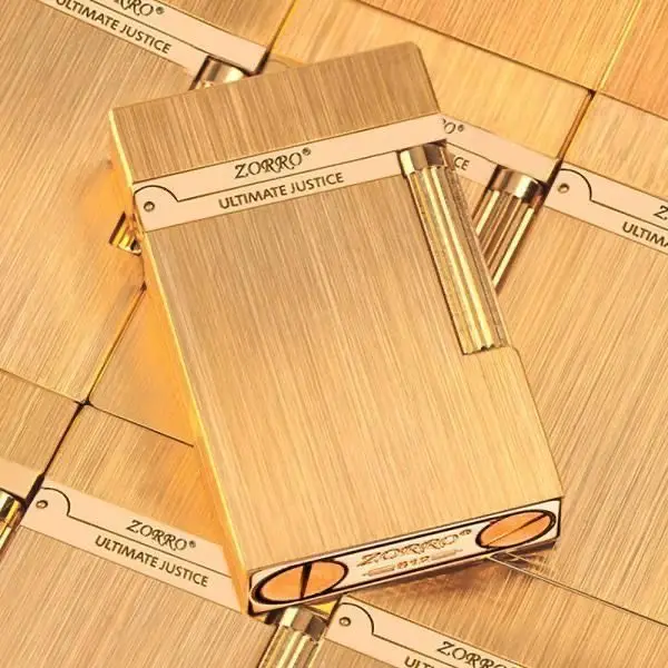 Zorro neue original echte Kerosin lauten Klang leichter Stahldraht Zeichnung Benzinmotor Rauch pfeife Feuerzeuge Geschenk für Männer Image