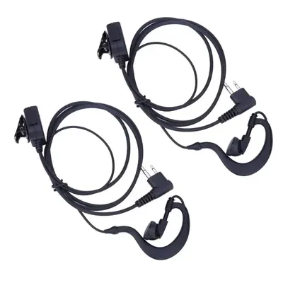 2 Stück 2-poliges Mikrofon ptt Ohrhörer Headset für Motorola CB Radio CP88 CP040 CP100 für Motorola XTN XV AX Serie Radio
