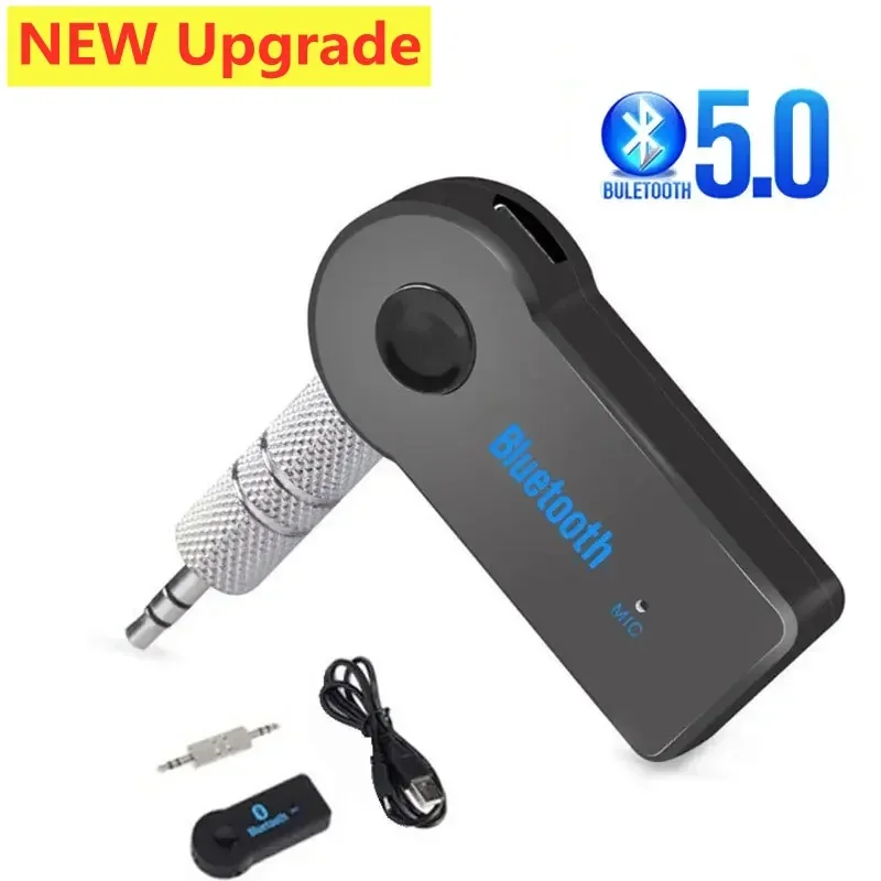 2-in-1 kabelloser Bluetooth 5.0-Empfänger-Sender-Adapter, 3,5-mm-Buchse für Auto, Musik, Audio, Aux, A2dp, Kopfhörer-Empfänger, Freisprecheinrichtung Image
