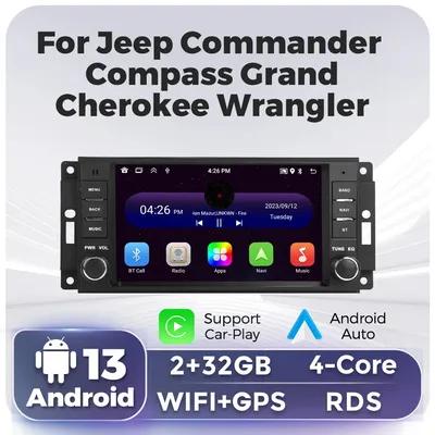 2 din Auto Android Stereo GPS-Player für RAM Challenger Jeep Wrangler JK Head Unit Autoradio BT Carplay Multimedia Touchscreen intelligente systeme für autos carplay carplay für auto autoradio android