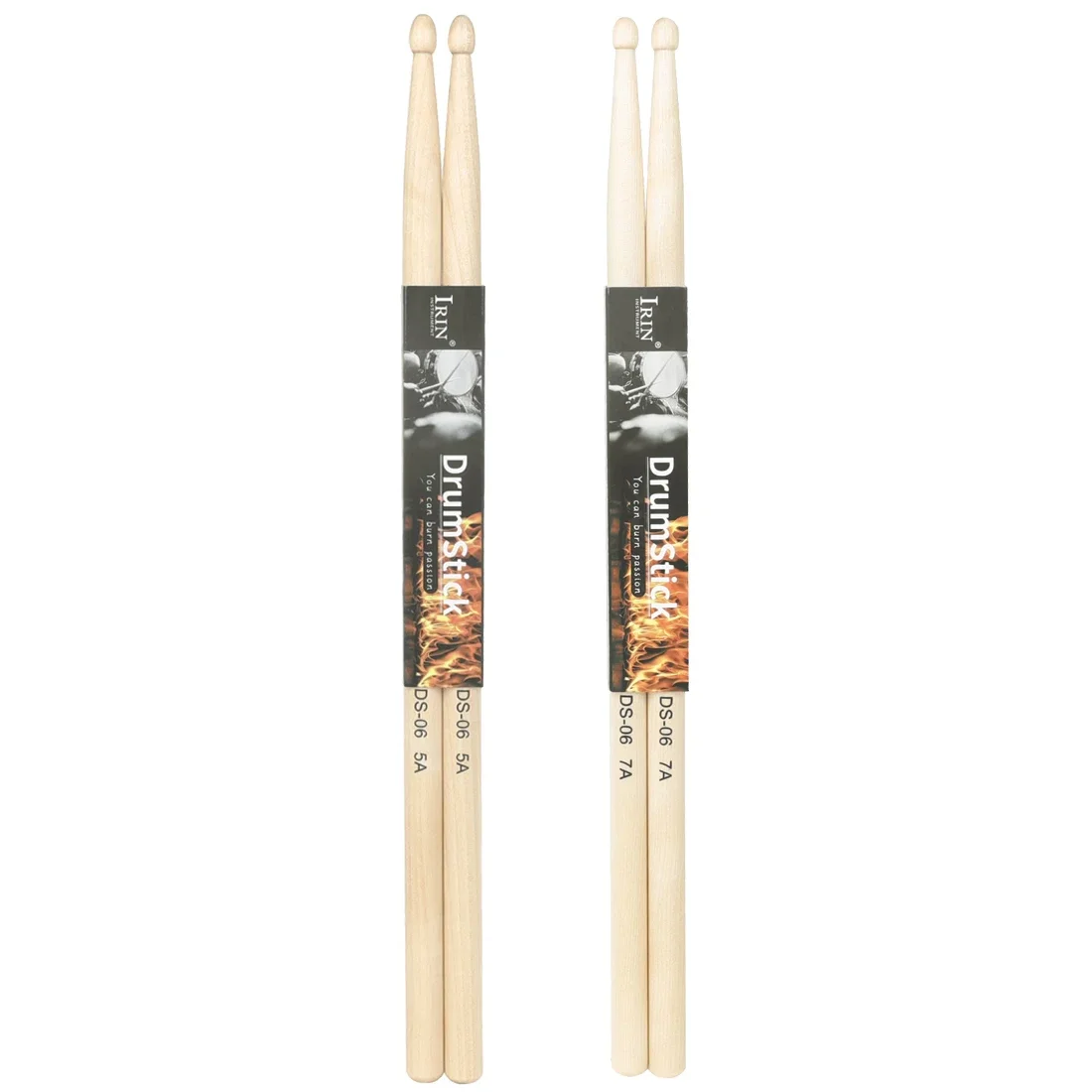 IRIN Trommel Drumstick 5A 7A Ahorn Paar Drum Sticks Percussion Musical Instrument Teile Robuste Hohe Dichte Trommel Zubehör Teile Image