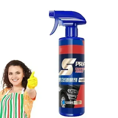 500ml 3 in 1 Autolack reparatur Keramik beschichtung Spray schnelle Nano-Beschichtung Sprüh wachs Automobil hydrophobe Politur Lack reiniger