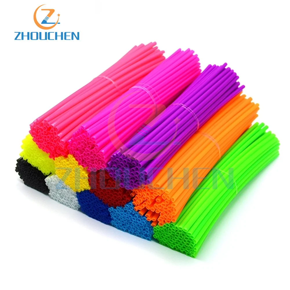 Motorrad Rad Felgen verkleidung Abdeckungen Rohrsp eichen abdeckungen für Motocross Zubehör Universal Dirt Bike Enduro Cafe Racer cf Moto Teil Image