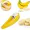 Edelstahl Bananen Cutter Obst Gemüse Wurst Slicer Salat Eisbecher Werkzeuge Kochen Werkzeuge Küche Zubehör Gadgets