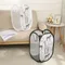 Cartoon Foldable Dirty Clothes Basket Three sided Grid Dirty Clothes Basket Breathable Dirty Clothes
