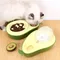 Hundefutter automat Katze automatische Fütterung Wasserschale Avocado geformte Haustier Slow Food Futters chale Tiernahrung Lagerung Spender Hundefutter behälter