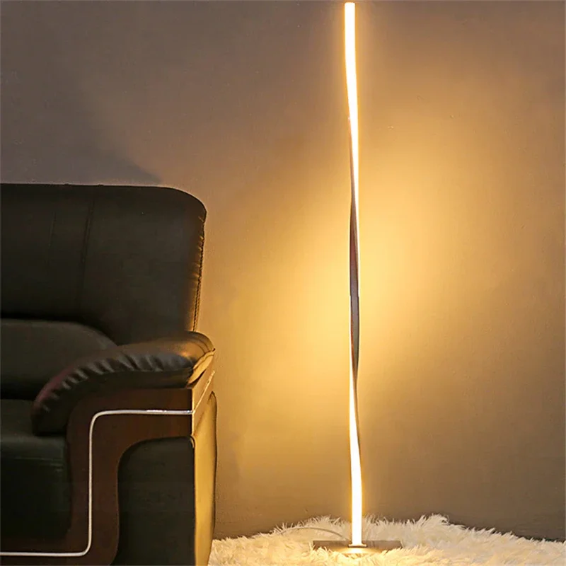 Moderne Dimmen LED Boden Lampe Freistehende Lampen für Wohnzimmer Boden Licht für Schlafzimmer Büros Helle Innen Deco Lampe stehen Image