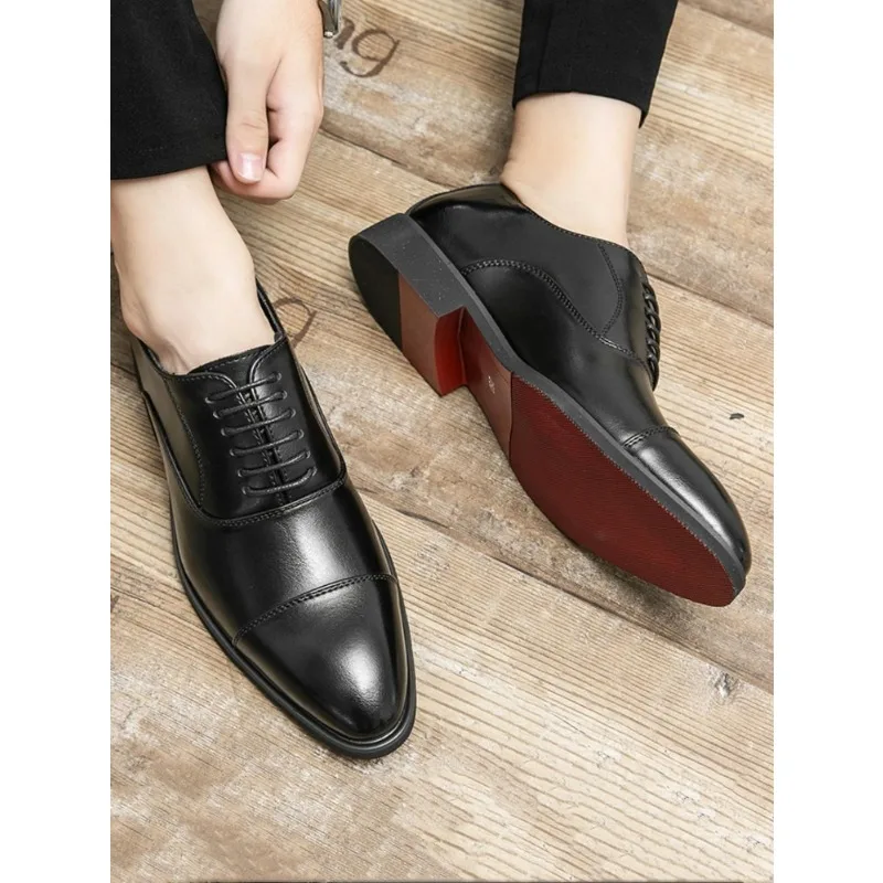 Business Derby Schuhe für Männer, Schnürschuhe vorne Image