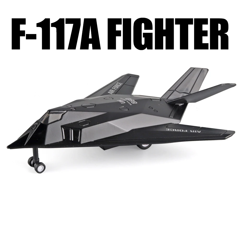 F-117A Fighter Collection Kinderspielzeug 6 bis 10 Jahre Spielzeug für Jungen, Druckguss-Modellflugzeuge, Metallmaßstab, Flugzeug für Kinder, Souvenir Image