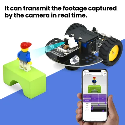 Keyes tudio ESP32-CAM kamera vision intelligentes roboter auto für arduino esp32 roboter programmierung unterstützung arduino c elektronisches roboter kit Image