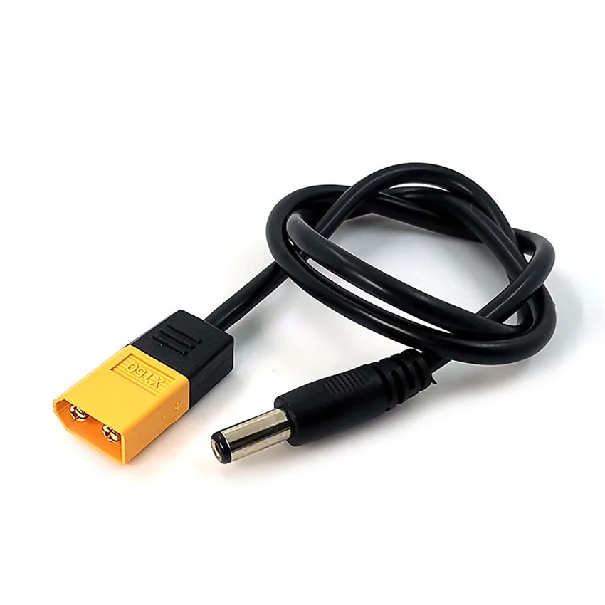 1pc XT60 Stecker Rundstecker Auf Stecker DC5525 Stromkabel Adapter für TS101 Lötkolben Elektrische Batterie Ladekabel Image