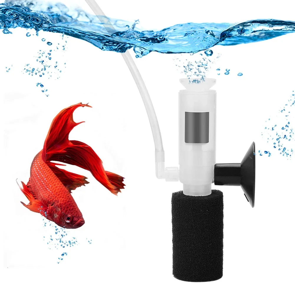 Aquarium kleiner lautloser pneumatischer Filter Mini-Wasser-Goblin-Luftpumpen filtration stumm Saug-Mikro-Sauerstoff-Aquarium Image