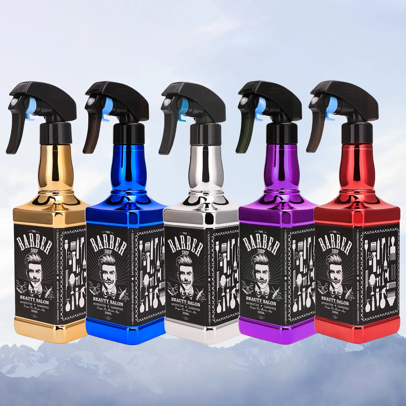 Professionelle Salon Barber Spray Flasche Nachfüllbare Feinen Nebel Leere Gießkanne Wasser Sprayer Barbershop Zubehör Haar Werkzeuge Image